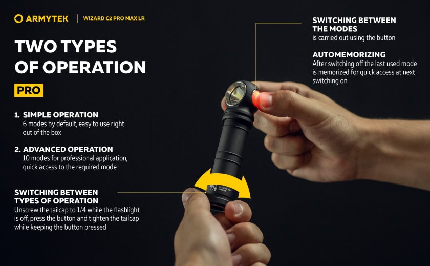 Lampe Armytek Wizard C2 Pro MAX LR lumière froide