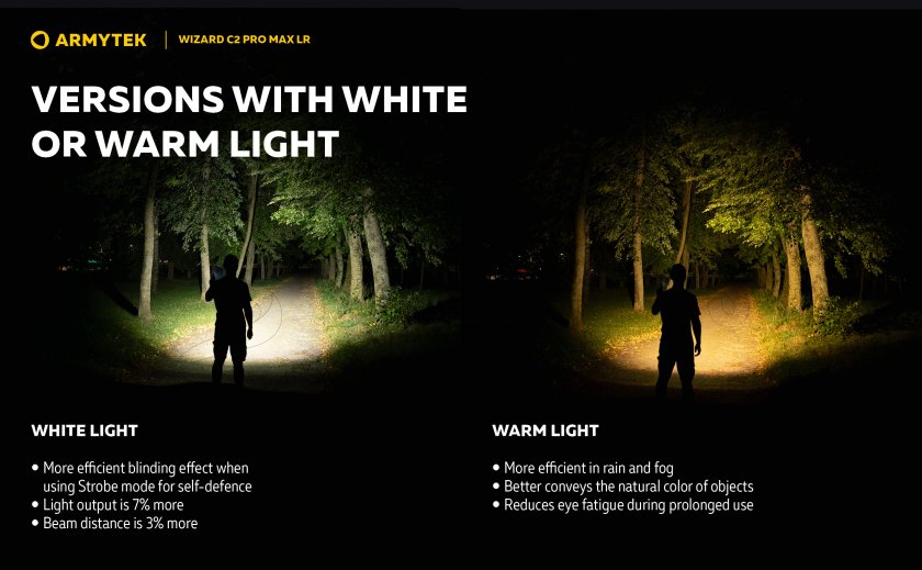Lampe Armytek Wizard C2 Pro MAX LR lumière froide