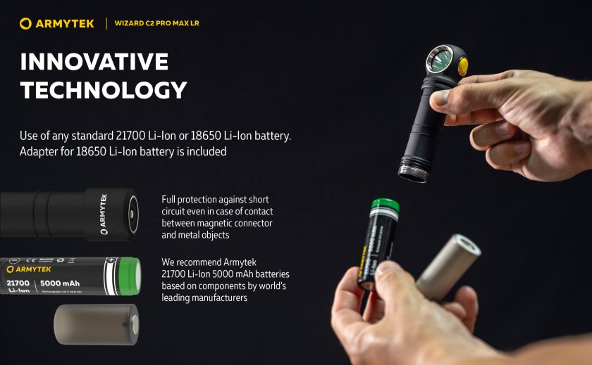 Lampe Armytek Wizard C2 Pro MAX LR lumière froide
