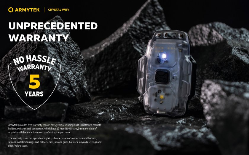 Armytek Lampe de poche multifonction Crystal - gris UV