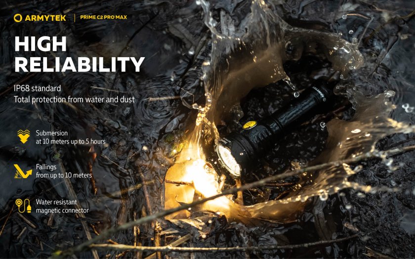 Lampe de poche Armytek Prime C2 Pro Max Cold Light