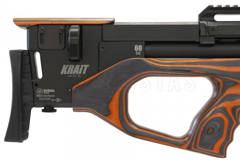 Carabine à air comprimé AirMaks Krait WX 5,5mm Orange Lamino