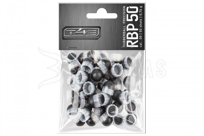 T4E Boule en caoutchouc de précision RBP .50 polymère 50pcs