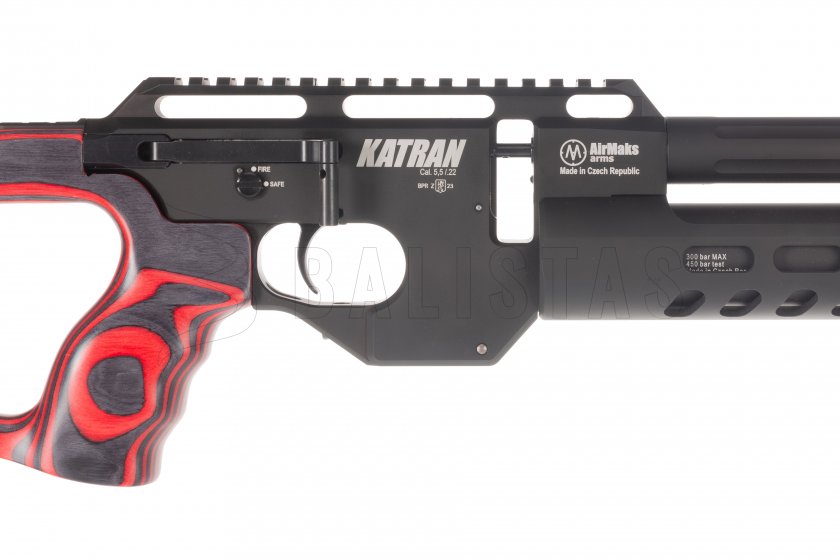 Carabine à air comprimé AirMaks Katran W 5,5mm Red Lamino