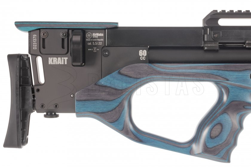 Carabine à air AirMaks Krait W Tube 5,5mm Blue Lamino