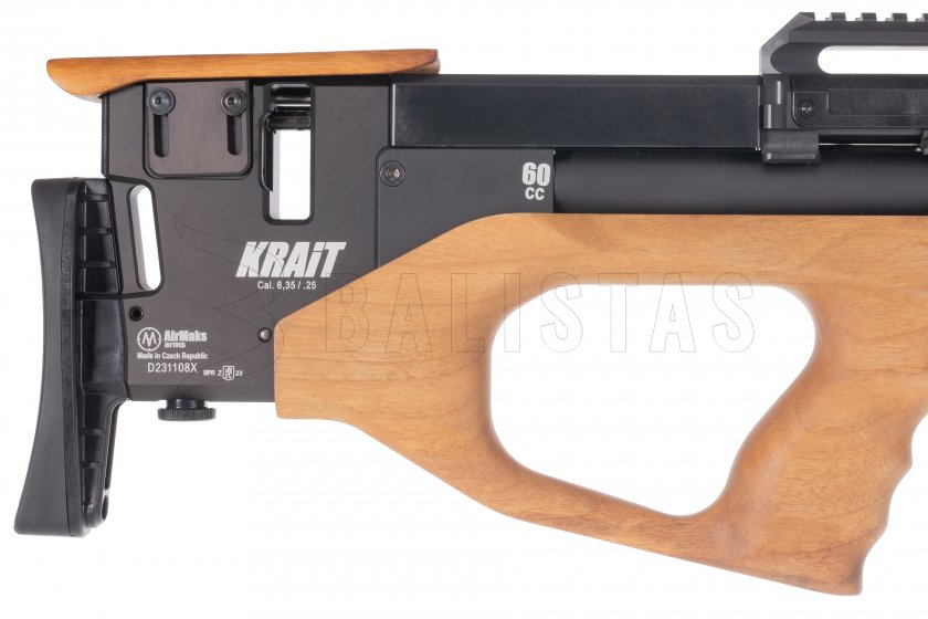 Carabine à air comprimé AirMaks Krait WL Tube 6,35mm Walnut