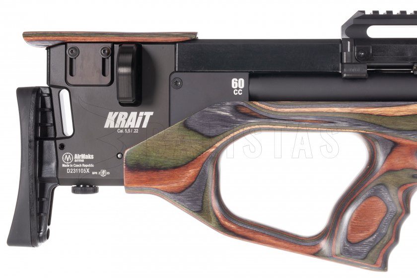 Carabine à air comprimé AirMaks Krait W Tube 5,5mm Forest Camo