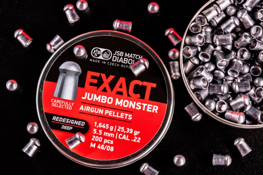 Diabolo JSB Exact Jumbo Monster Redesigned DEEP 5,52mm 200pcs