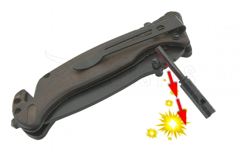 Couteau pliant BLACK BLADE avec verrou 21,7 cm