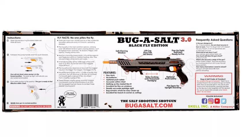 Grenaille de sel Bug-A-Salt 3.0 Black Fly