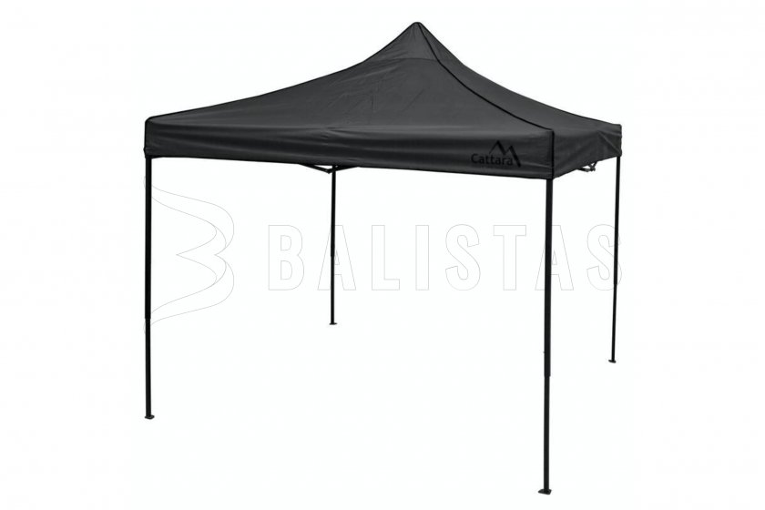 Tente pliante de fête 3x3m grise WATERPROOF
