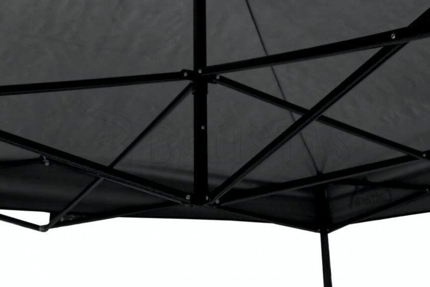 Tente pliante de fête 3x3m grise WATERPROOF