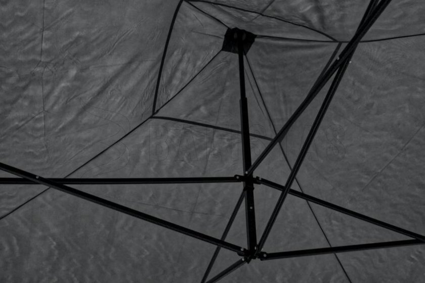 Tente pliante de fête 3x3m grise WATERPROOF