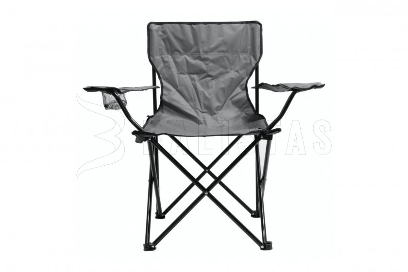 Chaise de camping pliante BARI gris