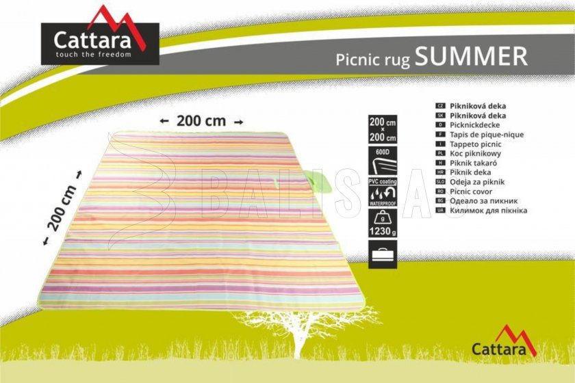 Couverture pique-nique SUMMER 200x200cm
