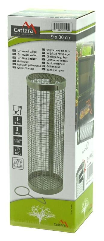Rouleau de grillade inox 9x30cm
