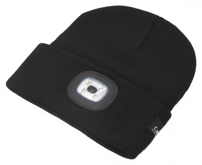 Casquette BLACK avec lampe LED USB
