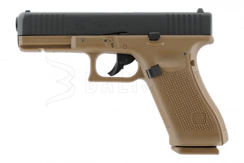 Pistolet à air comprimé Umarex Glock 17 Gen5 BlowBack Coyote 4,5mm
