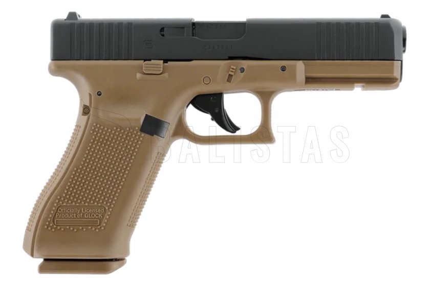 Pistolet à air comprimé Umarex Glock 17 Gen5 BlowBack Coyote 4,5mm