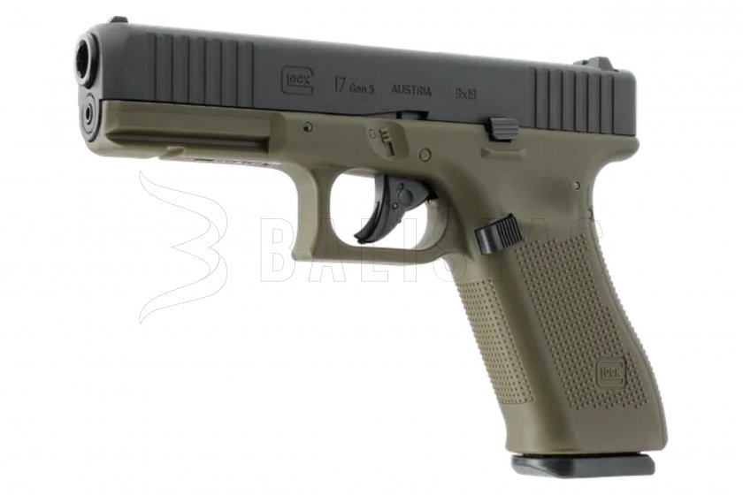 Pistolet à air comprimé Umarex Glock 17 Gen5 BlowBack Battlefield Green 4,5mm