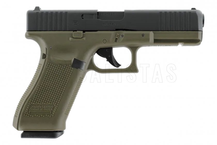 Pistolet à air comprimé Umarex Glock 17 Gen5 BlowBack Battlefield Green 4,5mm