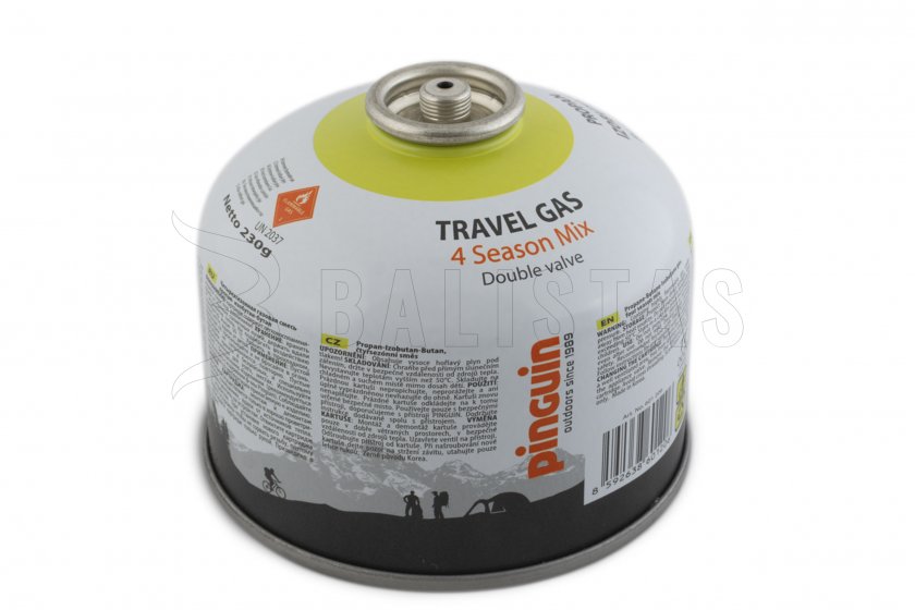 Cartouche de gaz Pinguin Travel Gas 230g