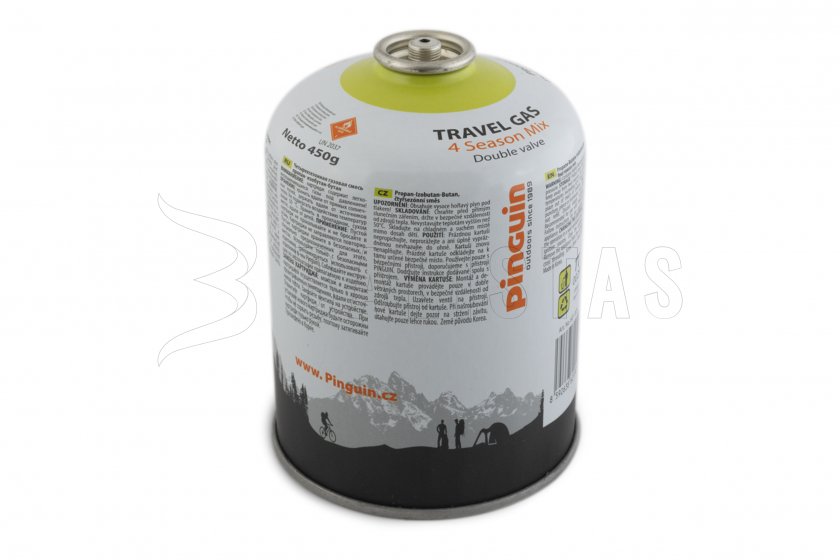 Cartouche de gaz Pinguin Travel Gas 450g
