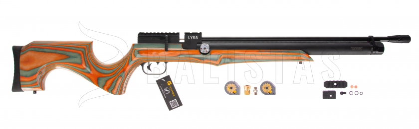 Carabine à air comprimé Reximex Lyra orange/green lamino 5,5mm