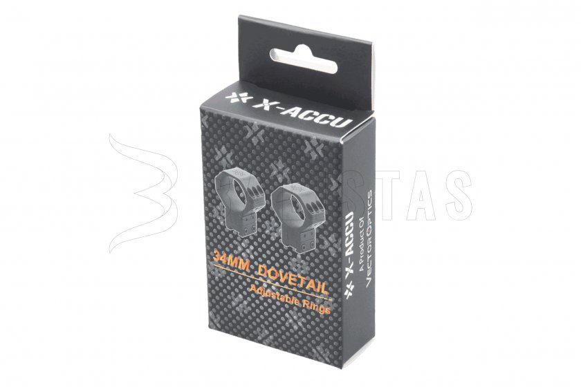 Montage Vector Optics X-ACCU 11mm/34mm réglable en hauteur