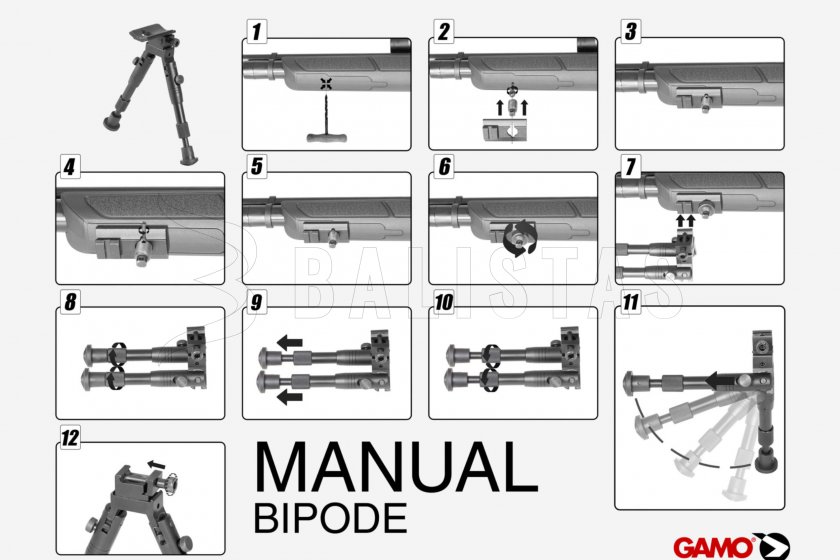 Bipied Gamo 16-18cm