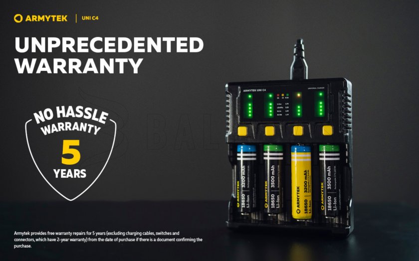 Chargeur Armytek UNI C4 plug type C