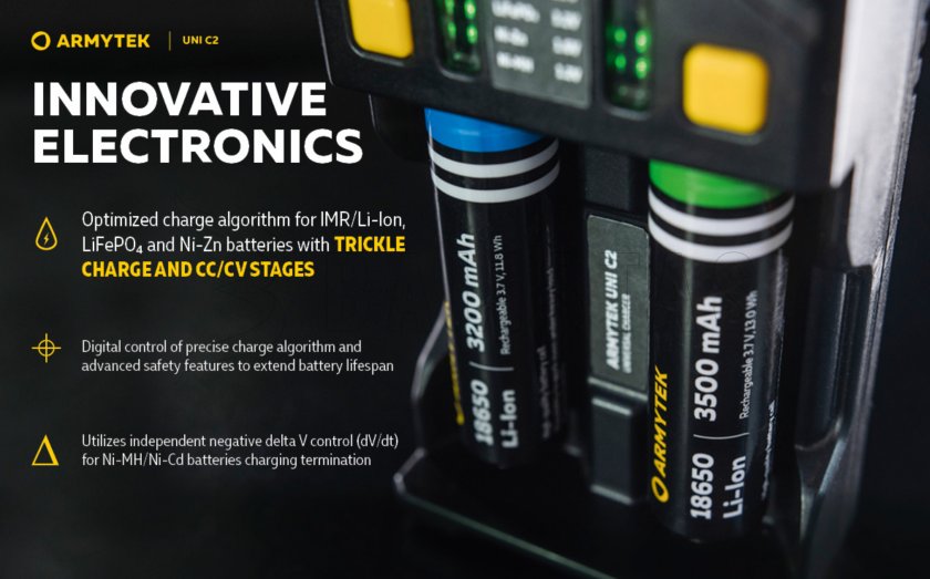 Chargeur Armytek UNI C2 plug type C
