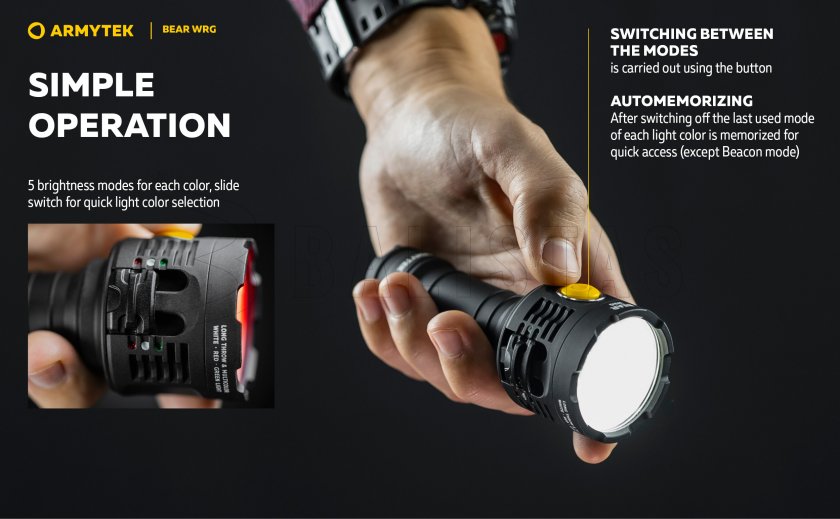 Lampe multifonction Armytek Bear WRG