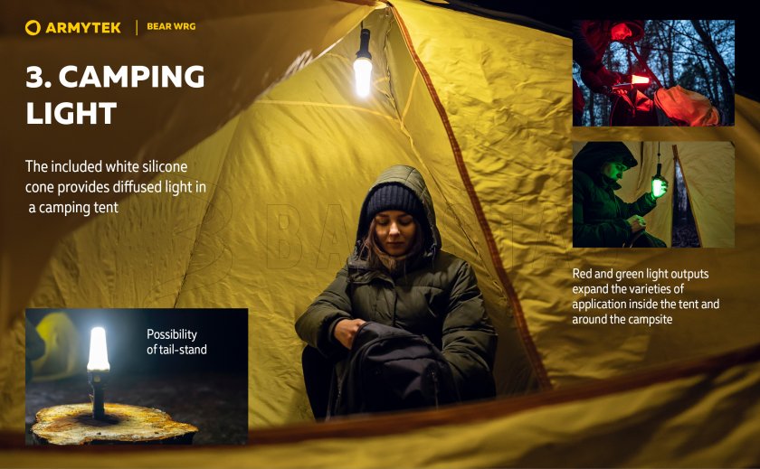 Lampe multifonction Armytek Bear WRG