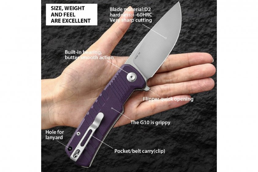 Ganzo G769-BK couteau de fermeture
