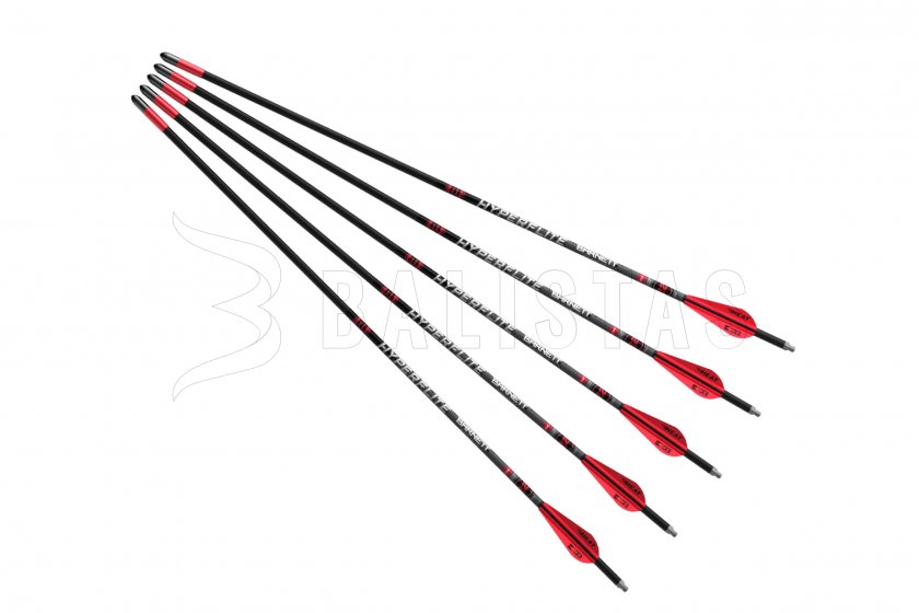 Barnett HyperFlite rouge/blanc 22" 5pc arrow set