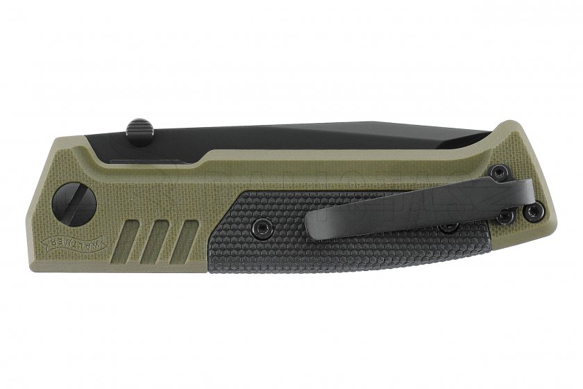 Couteau Walther PDP Tanto serrated OD green