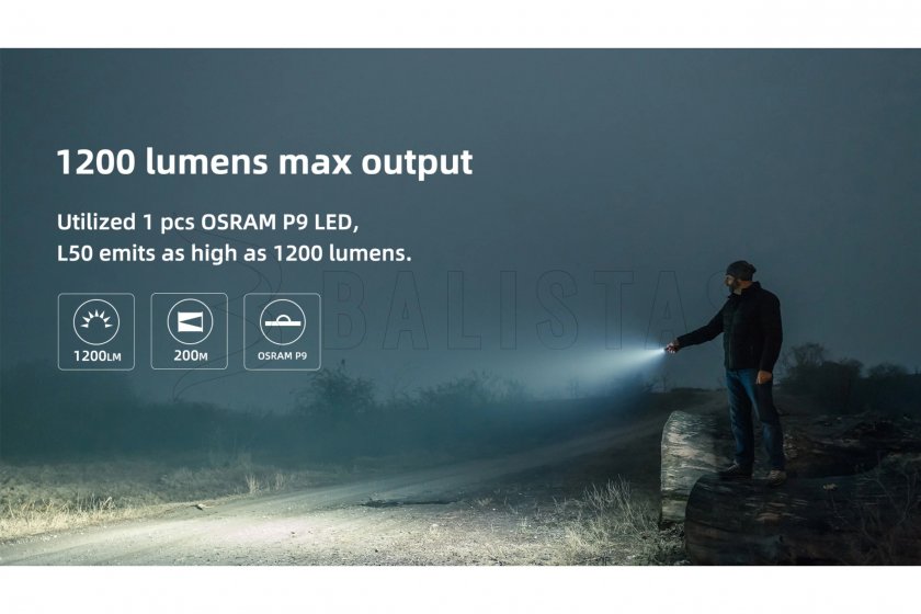 Lampe de poche Wuben L50 noir