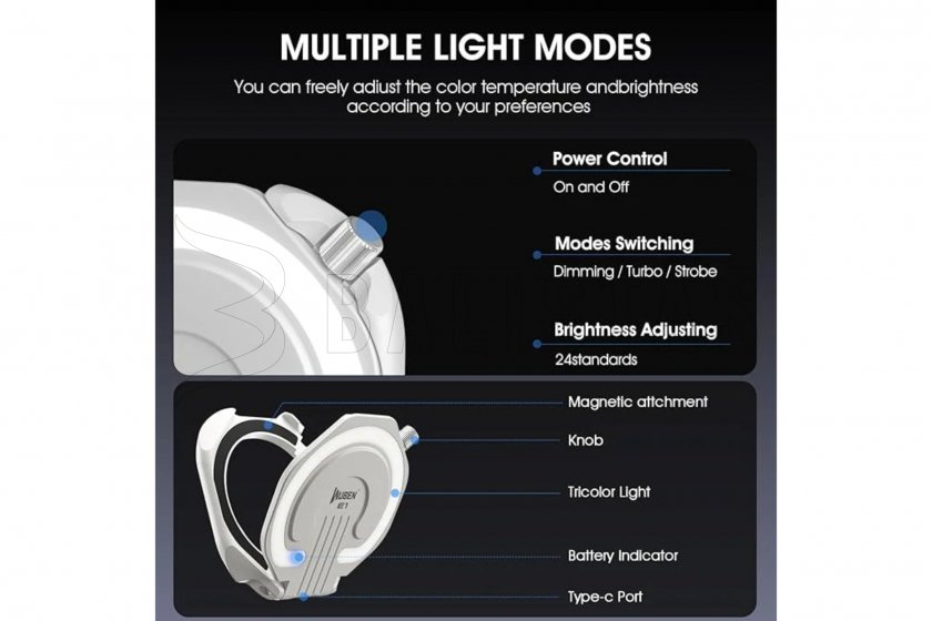 Lampe de poche Wuben E1 blanc