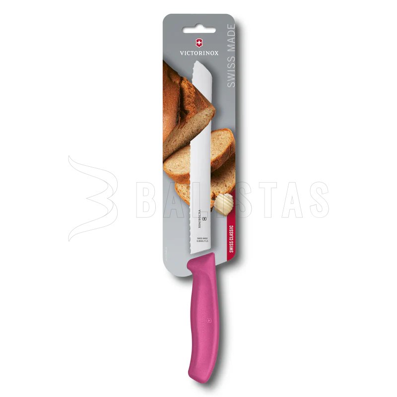 Couteau à pain Victorinox 21cm rose