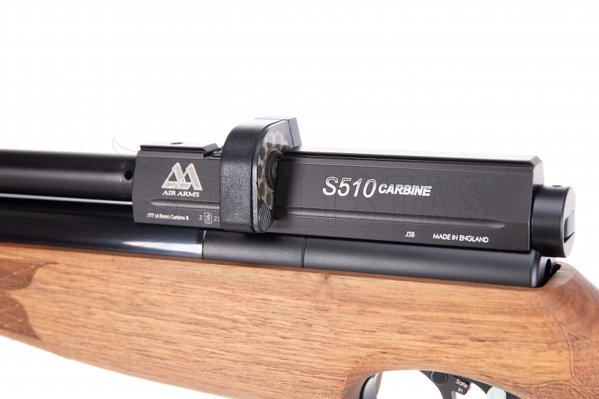 Carabine à air comprimé Air Arms S510 4,5mm Noyer Gaucher