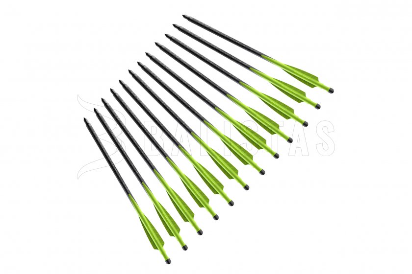 Flèches Barnett Demun Hyperbolt 7" 2F 12 pcs