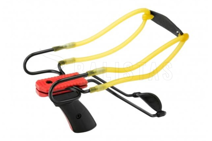 Lance-pierres Megaline Alpha 2 élastique double - rouge