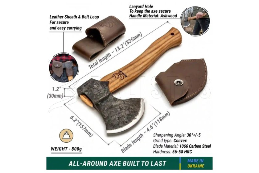 Hache BeaverCraft Bushcraft Splitting Axe AX3 2