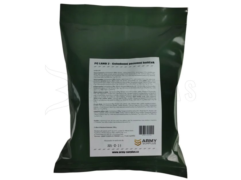 Pack journalier de 3 repas Arpol PC Land 2 MRE 7