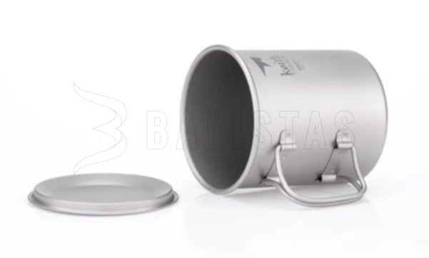 Tasse en titane Keith avec couvercle 450ml 4
