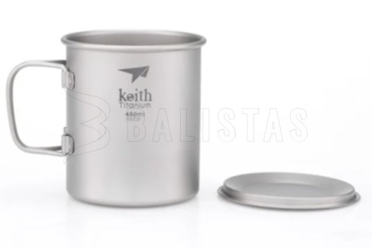 Tasse en titane Keith avec couvercle 450ml 6