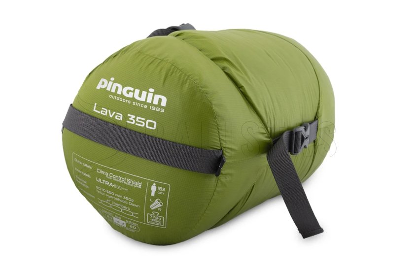 Sac de couchage Pinguin Lava 350 175cm bleu droit 7