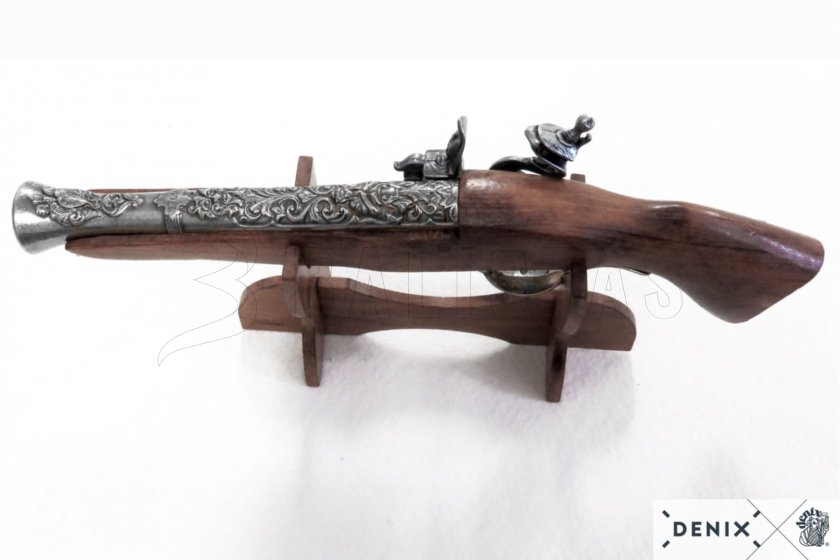 Réplique de pistolet à silex Blunderbuss, Autriche XVIIIe siècle 9
