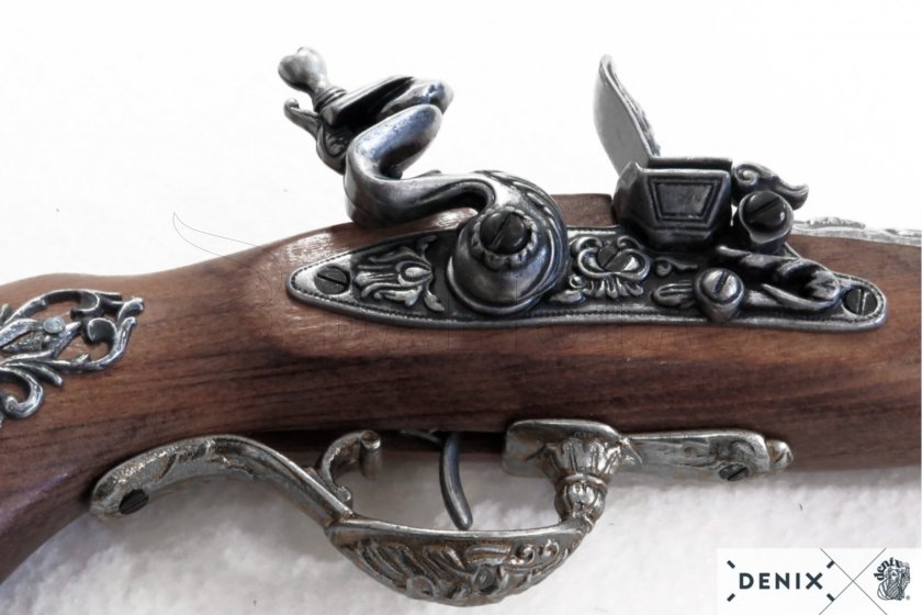 Réplique de pistolet à silex Blunderbuss, Autriche XVIIIe siècle 3